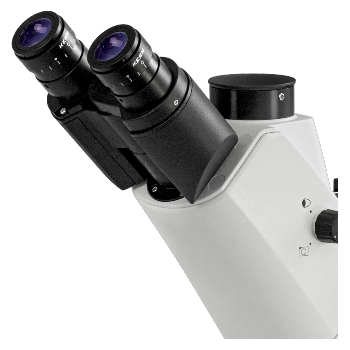 Kern OCM 166 Inversmikroskop, Trinokular, Halogen-Durchlicht und 100-W-HBO-Auflicht
