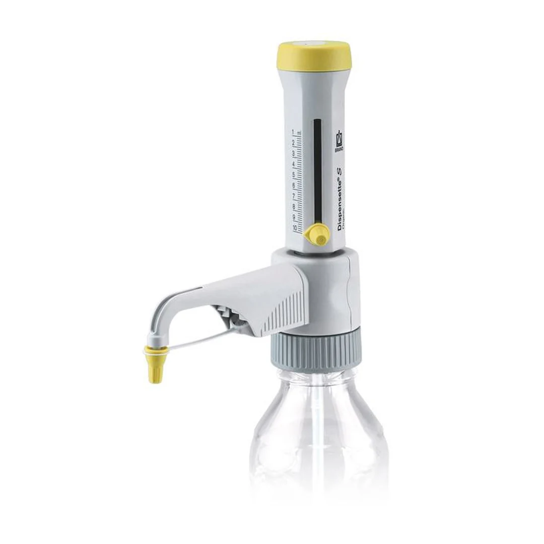 Brand Dispensette S Organic Flaschenaufsatz-Dispenser, Analog, 1-10 ml, ohne Rückdosierventil, DE-M, 4630140, Produktansicht Brand