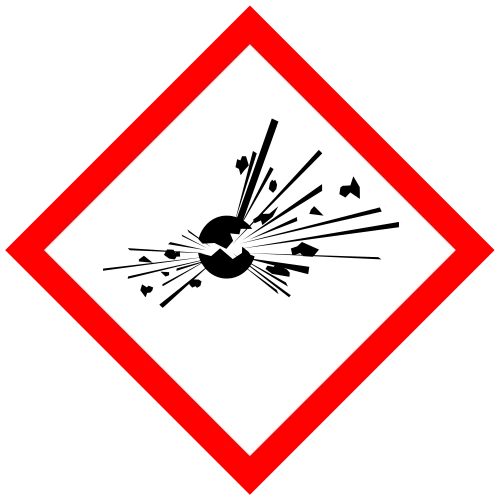 GHS01, Piktogramm einer explodierenden Bombe