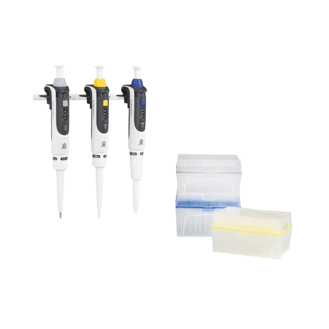 Brand Transferpette S Pipetten-Set M (10-100 µl, 100-1000 µl, 0,5-5 ml), 705897