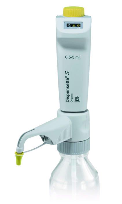 Brand Flaschenaufsatz-Dispenser, Dispensette® S, Organic, Digital, DE-M, 0,5-5 ml, ohne RDV, #4630330