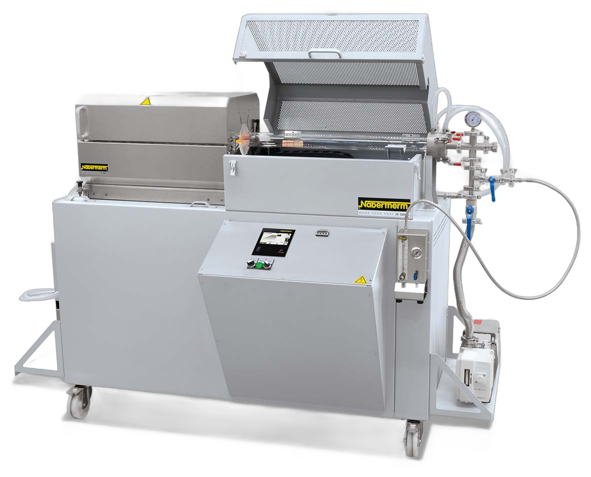 Nabertherm Rohrofen RS 120/500/11/C550, 500 mm beheizte Länge, Tmax 1.100 °C, aufklappbar, RS33O1B