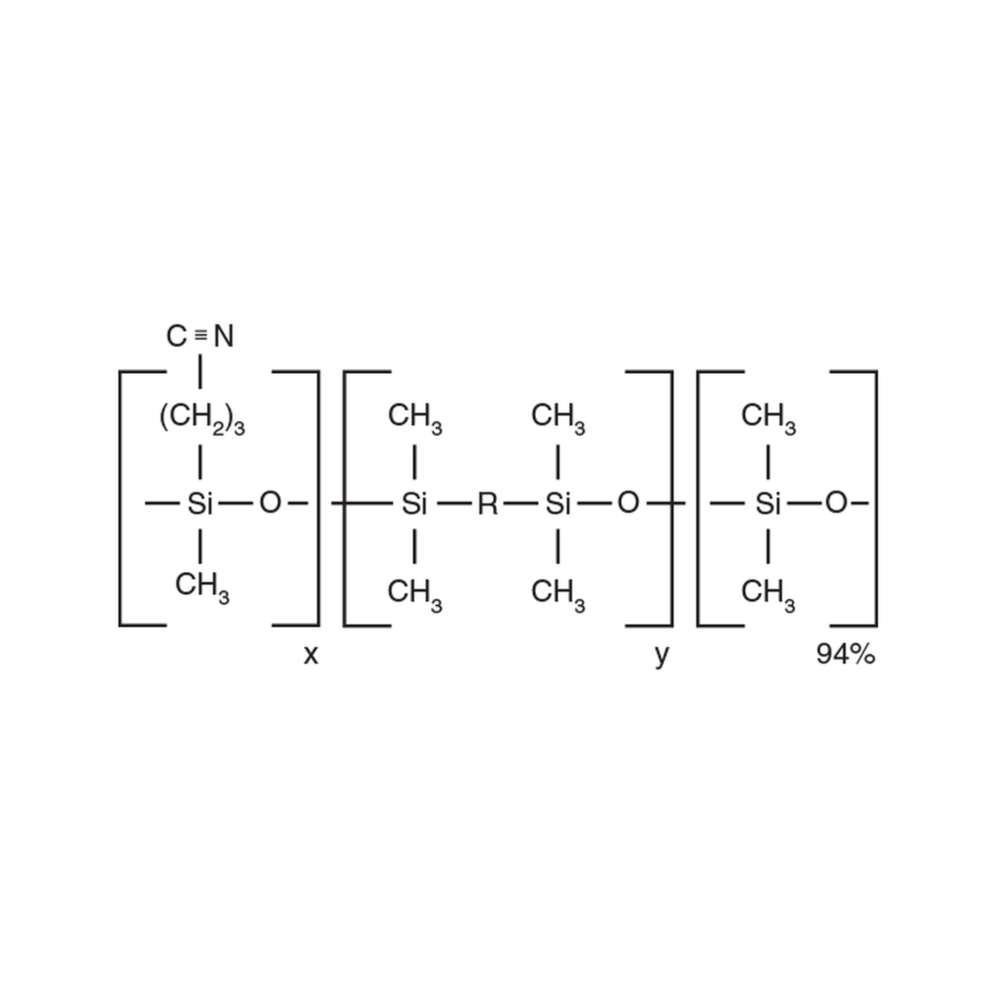 Restek Rxi-624Sil MS GC-Kapillarsäule, 20 m, 0,18 mm ID, 1,00 µm, Strukturformel der stationären Phase