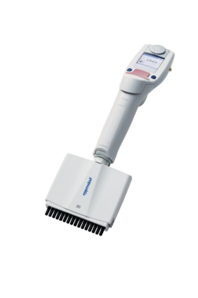 Eppendorf Pipette Xplorer® plus, 16-Kanal, variabel, 1 – 20 µL, hellrosa, 4861000778