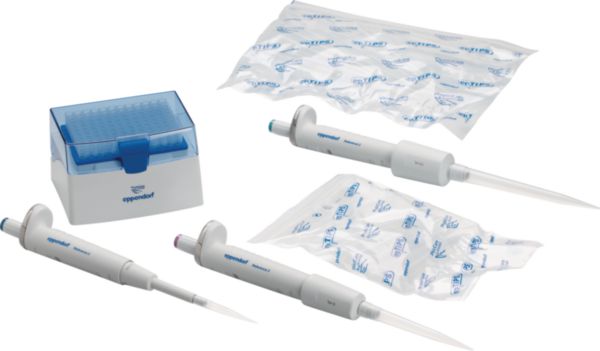 Eppendorf Pipette Reference® 2 G, 3-Pack, Option 3, 10-1000µL / 0.5-5mL / 1-10mL, inkl. epT.I.P.S.®-Boxen, 4924000924
