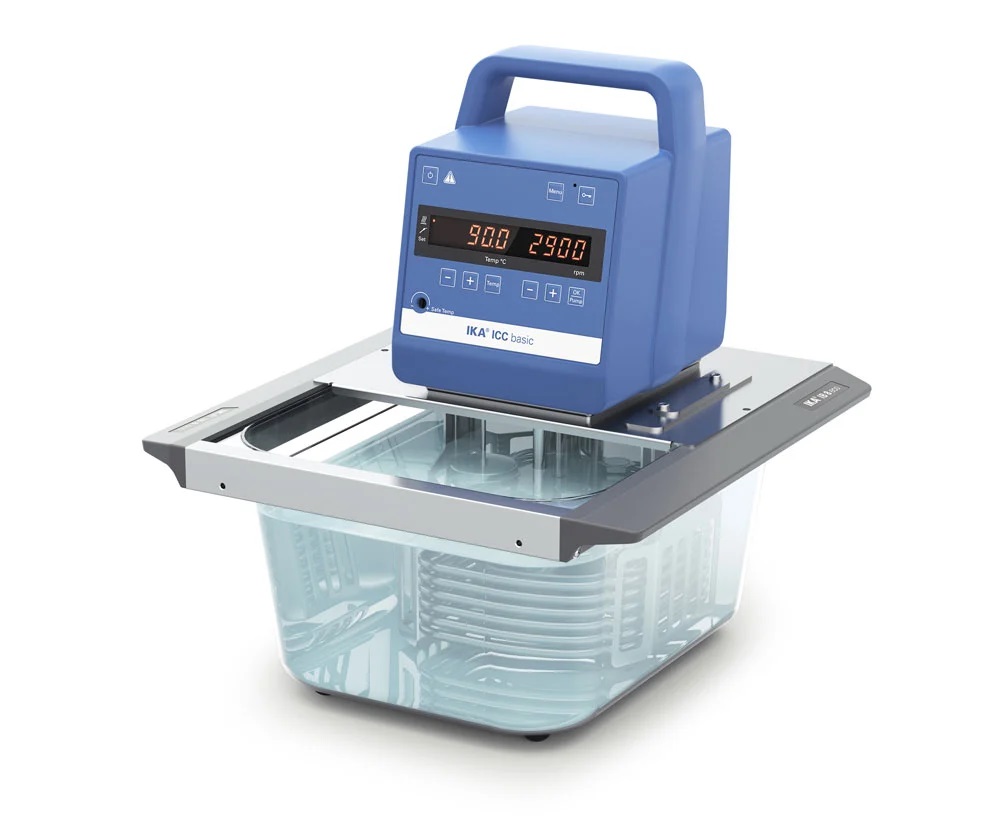 IKA ICC basic eco 8 Einhängethermostat-Package, Kunststoffbad Größe S, bis 100 °C, 8034900