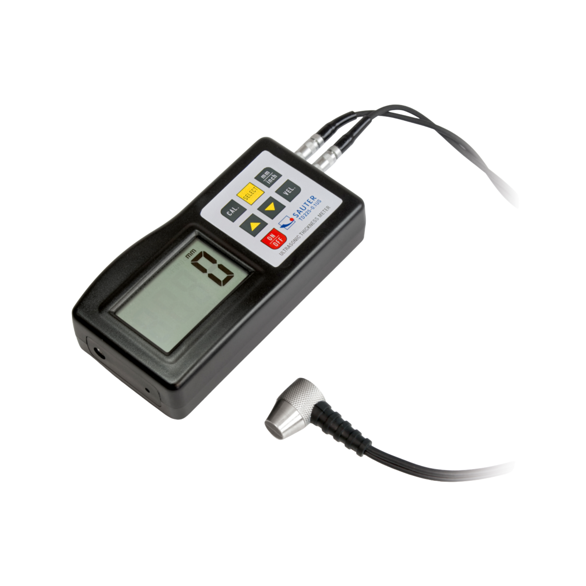 SAUTER TD 225-0.1US Ultraschall-Materialdickenmessgerät, externer Sensor, 225 mm