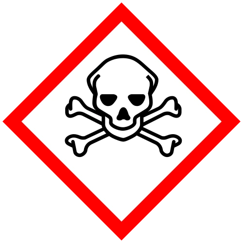 GHS06, Piktogramm eines Totenkopfs mit gekreuzten Knochen