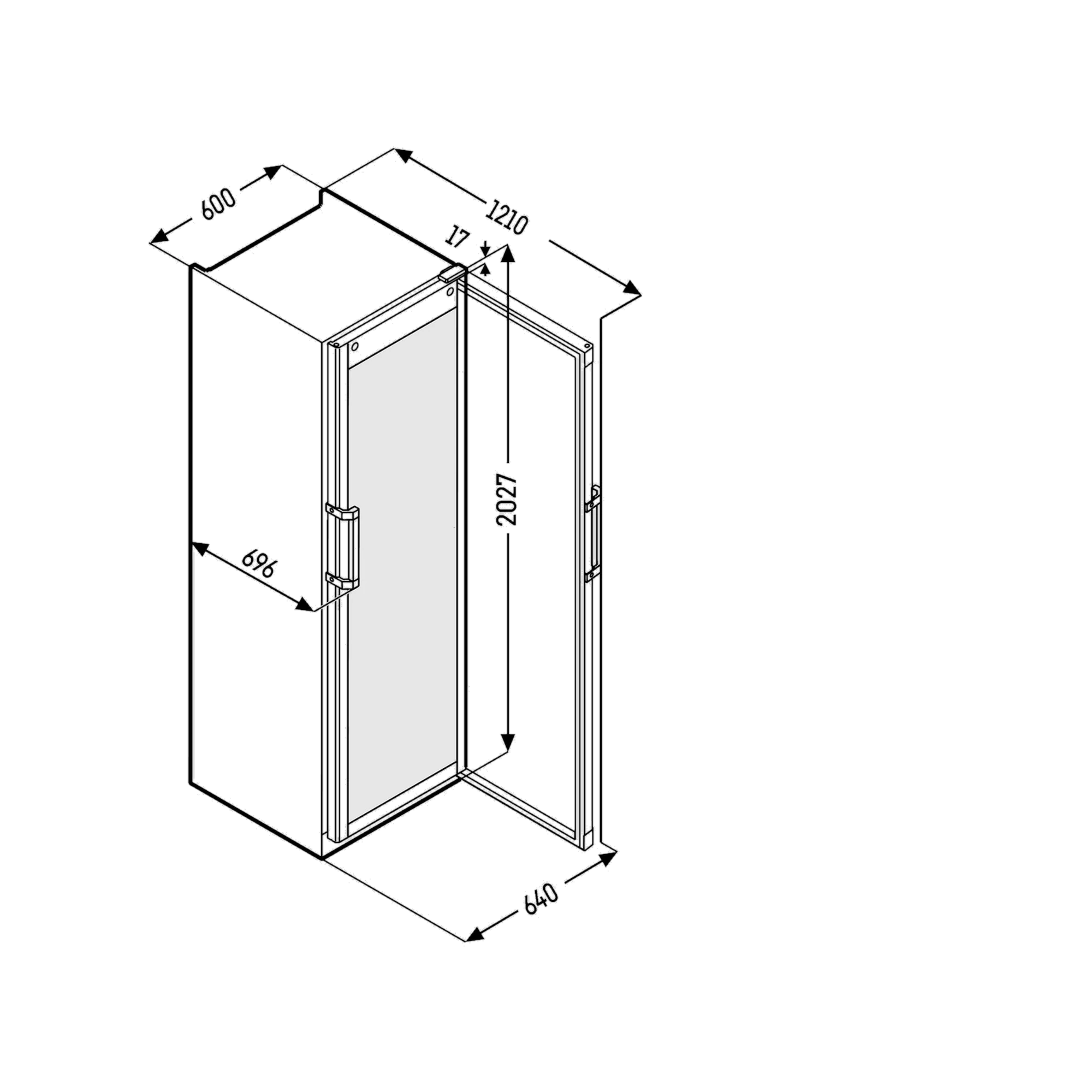 Liebherr FKDv 4503 Getränkekühlschrank, Umluftkühlung, 422 l
