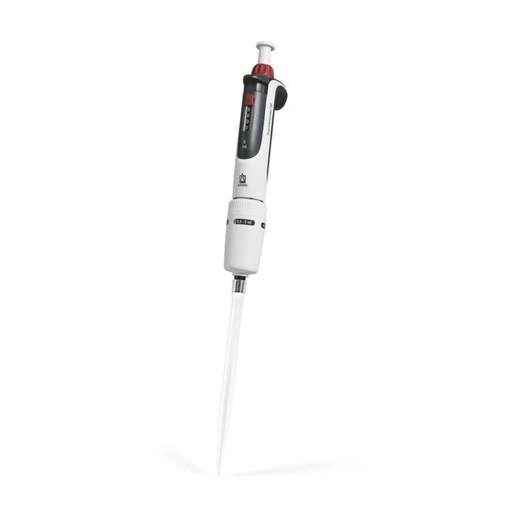 Brand Transferpette S Einkanalpipette, variabel, 0,5-5 ml, DE-M, 705882, Produktansicht Brand