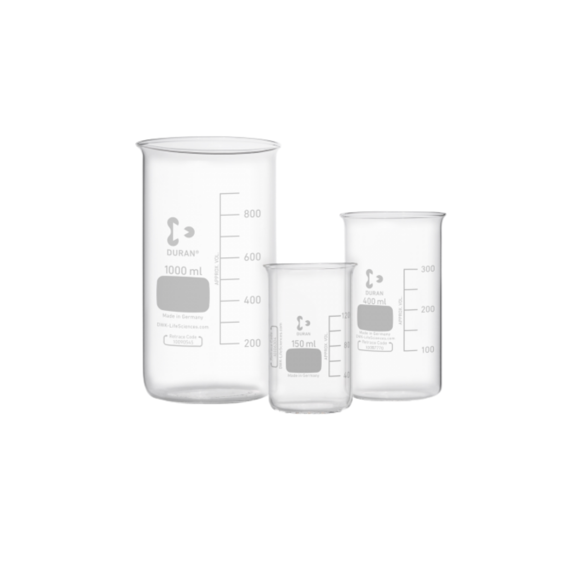 DURAN Becher, hohe Form, mit Teilung, ohne Ausguss (50 ml - 1000 ml) - 50 ml