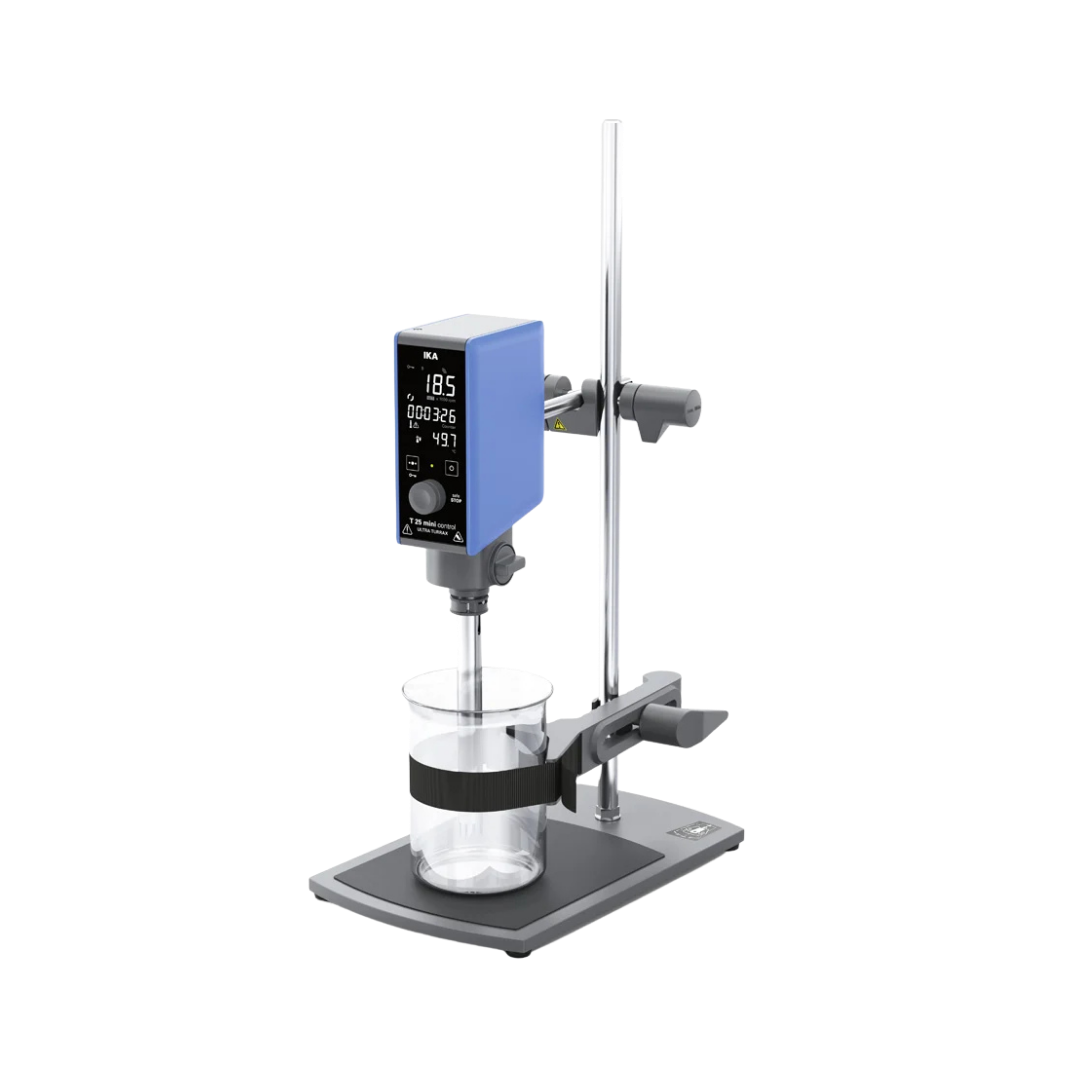 IKA T 25 mini control ULTRA-TURRAX Dispergierer, 1 bis 1.500 ml, 600 bis 25.000 rpm, mit Temperaturmessung, 0025006650, Ansicht 2