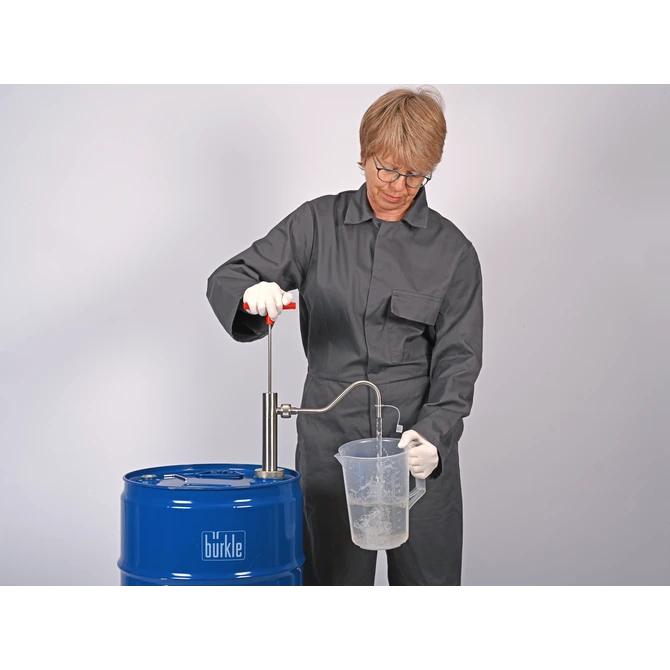 Bürkle Fasspumpe Edelstahl Auslaufbogen, 91 cm Eintauchtiefe, für Fässer bis 220 l, 5601-0800