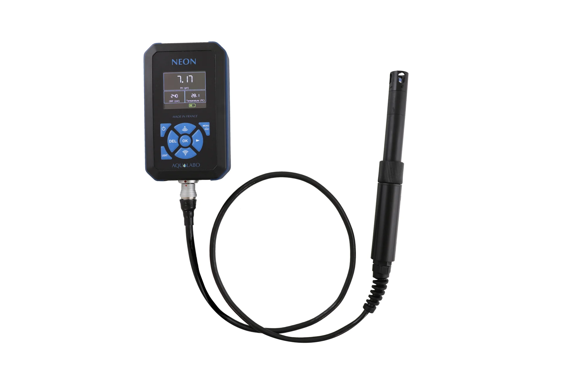 Aqualabo NEON OPEN tragbares Wasseranalyse-Messgerät mit pH-Redox-Temperatur-Sensor PHEHT