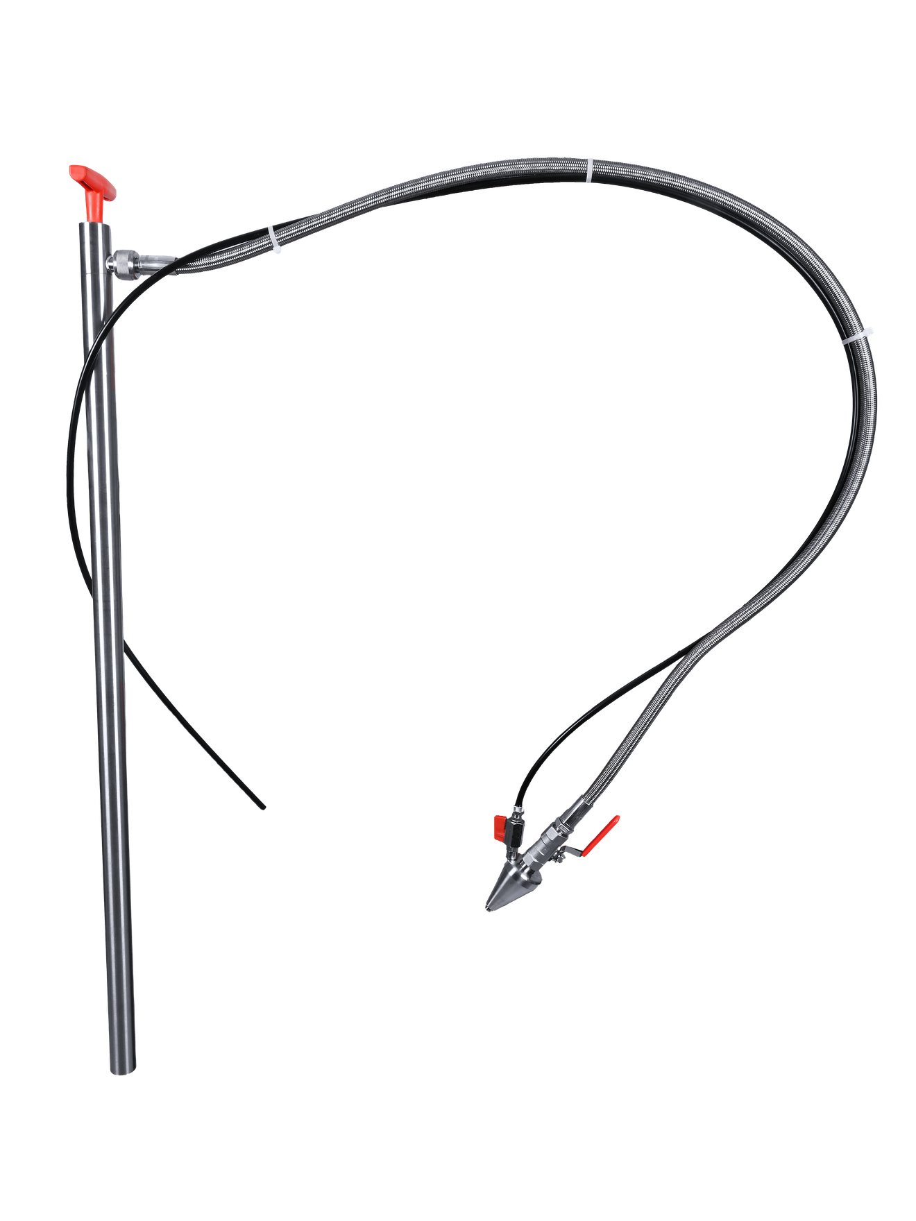 Bürkle Fasspumpe Gasdicht V2A, Auslaufschlauch, 57 bis 91 cm Eintauchtiefe, Produktansicht
