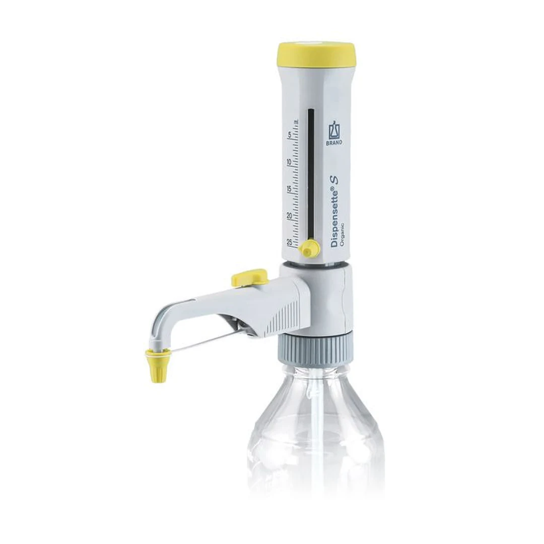 Brand Dispensette S Organic Flaschenaufsatz-Dispenser, Analog, 2,5-25 ml, mit Rückdosierventil, DE-M, 4630151, Produktansicht Brand