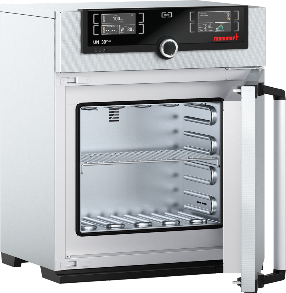 Memmert Universalschrank UN30plus, 32 Liter, TwinDISPLAY, Naturkonvektion, 300 °C