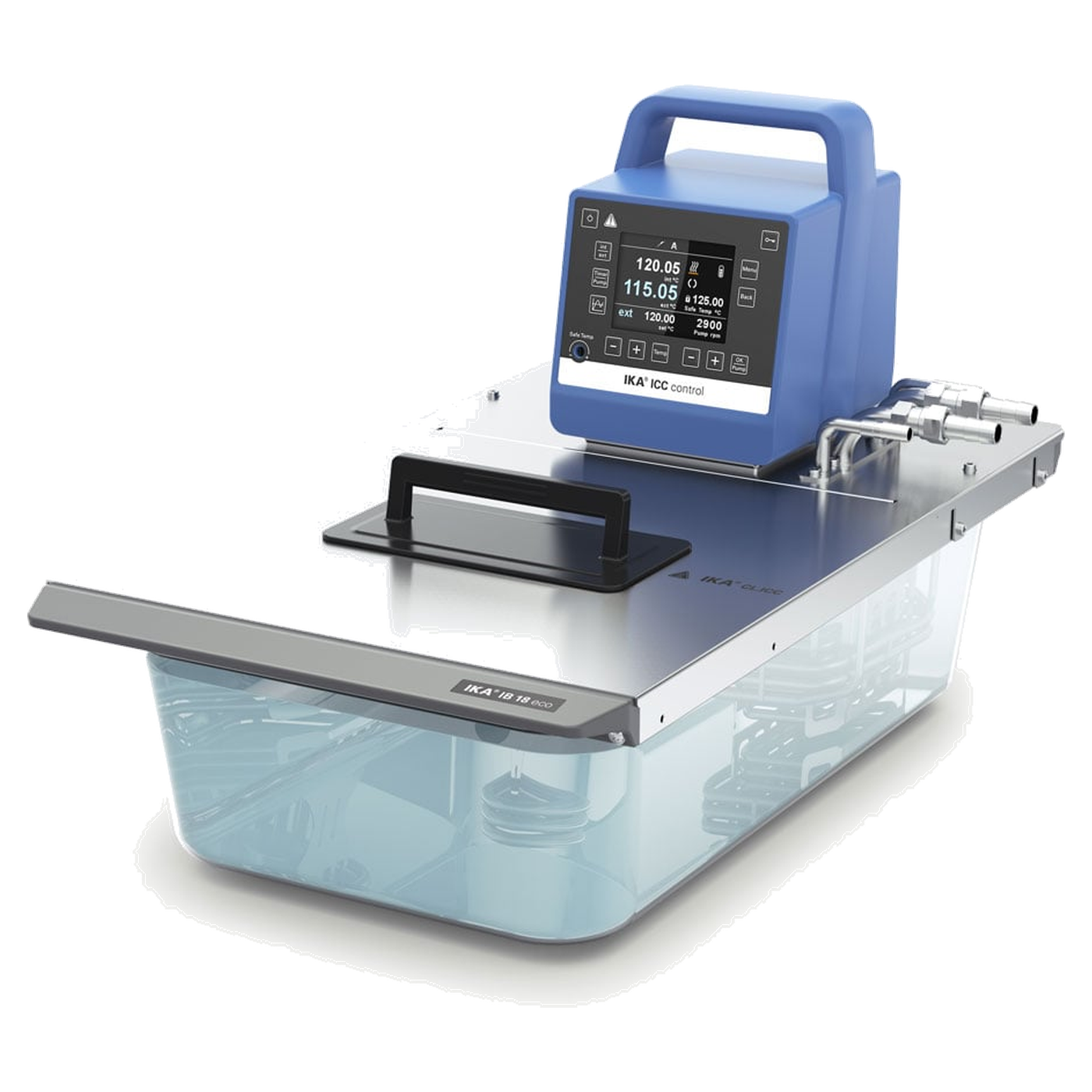 IKA ICC control eco 18 c Einhängethermostat-Package, Kunststoffbad Größe L, bis 100 °C