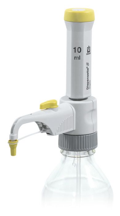 Brand Flaschenaufsatz-Dispenser, Dispensette® S, Organic, Fix, DE-M, 10 ml, ohne RDV, #4630240