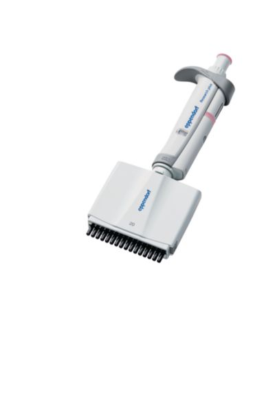 Eppendorf Pipette Research plus G, 16-Kanal, variabel, 1 - 20 µL, perlweiß, inkl. epT.I.P.S.-Box, 3125000079