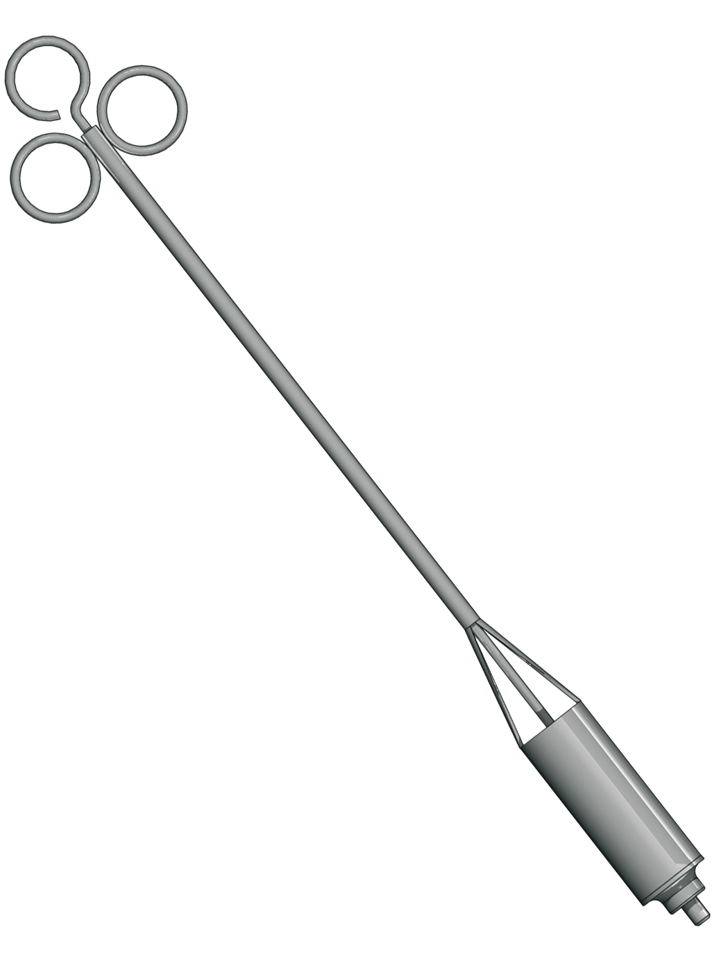 Bürkle Flüssigkeits-Sammler Daumenöffnung, Edelstahl V4A, 380 bis 450 mm Eintauchtiefe, Produktansicht