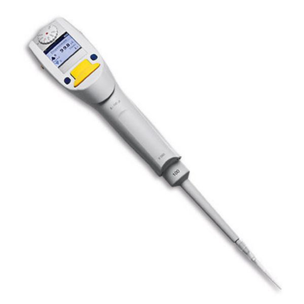 Eppendorf Pipette Xplorer, Einkanal, 5-100 µL, Multifunktionswippe gelb für Pipettenspitzen 200 µL, 4861000023