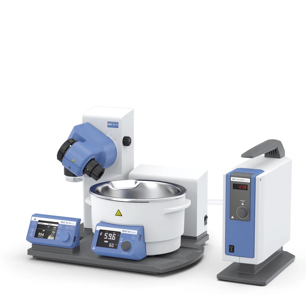 IKA RV 10 auto pro FLEX Rotationsverdampfer, ohne Glassatz, Heizbad HB 10, bis 300 rpm
