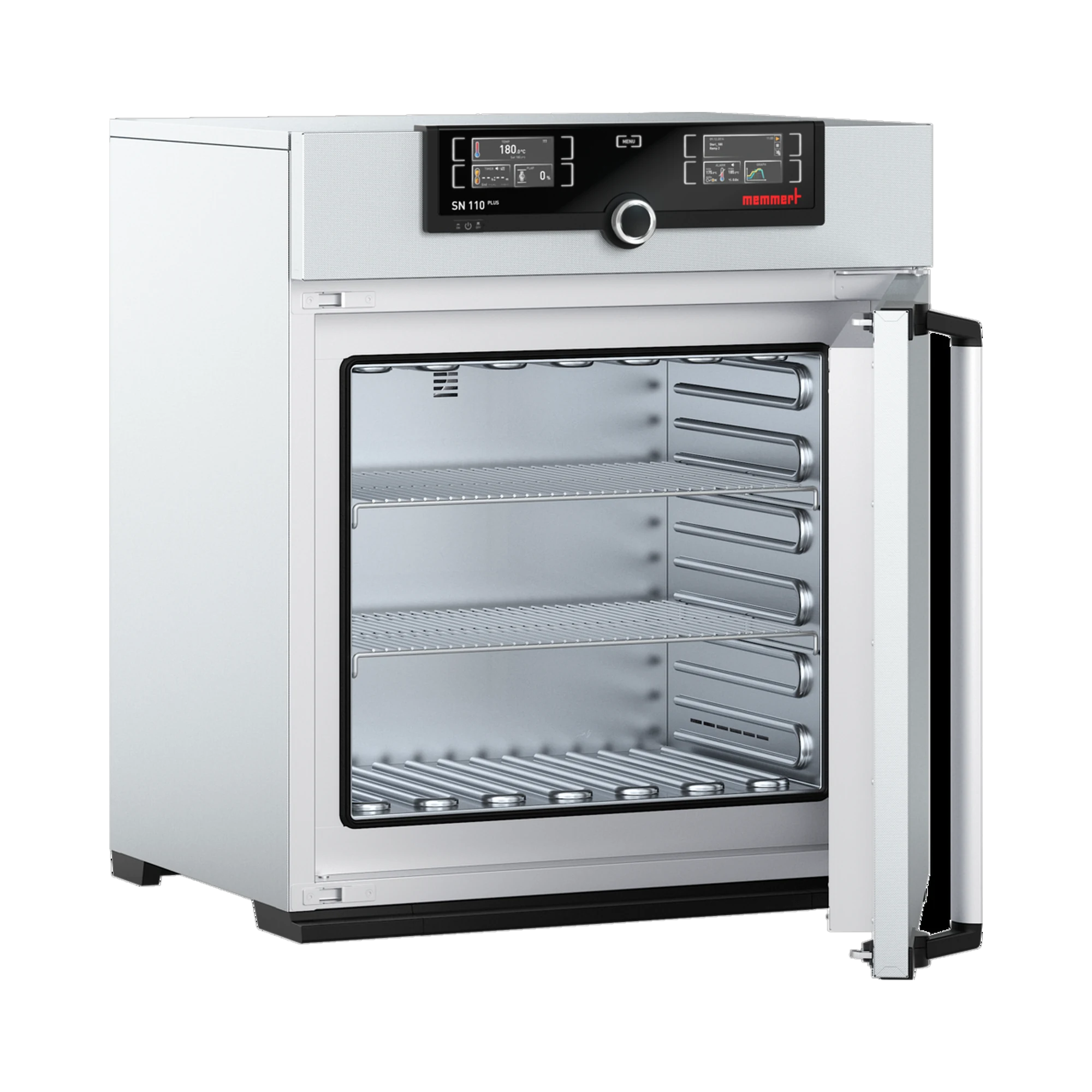 Memmert Heißluftsterilisator SN110plus, 108 L, Natürliche Konvektion, TwinDISPLAY – Medizinprodukt Klasse IIb