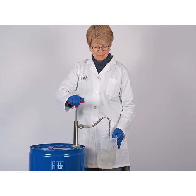 Bürkle Fasspumpe Edelstahl Auslaufbogen, 91 cm Eintauchtiefe, für Fässer bis 220 l, 5601-0800