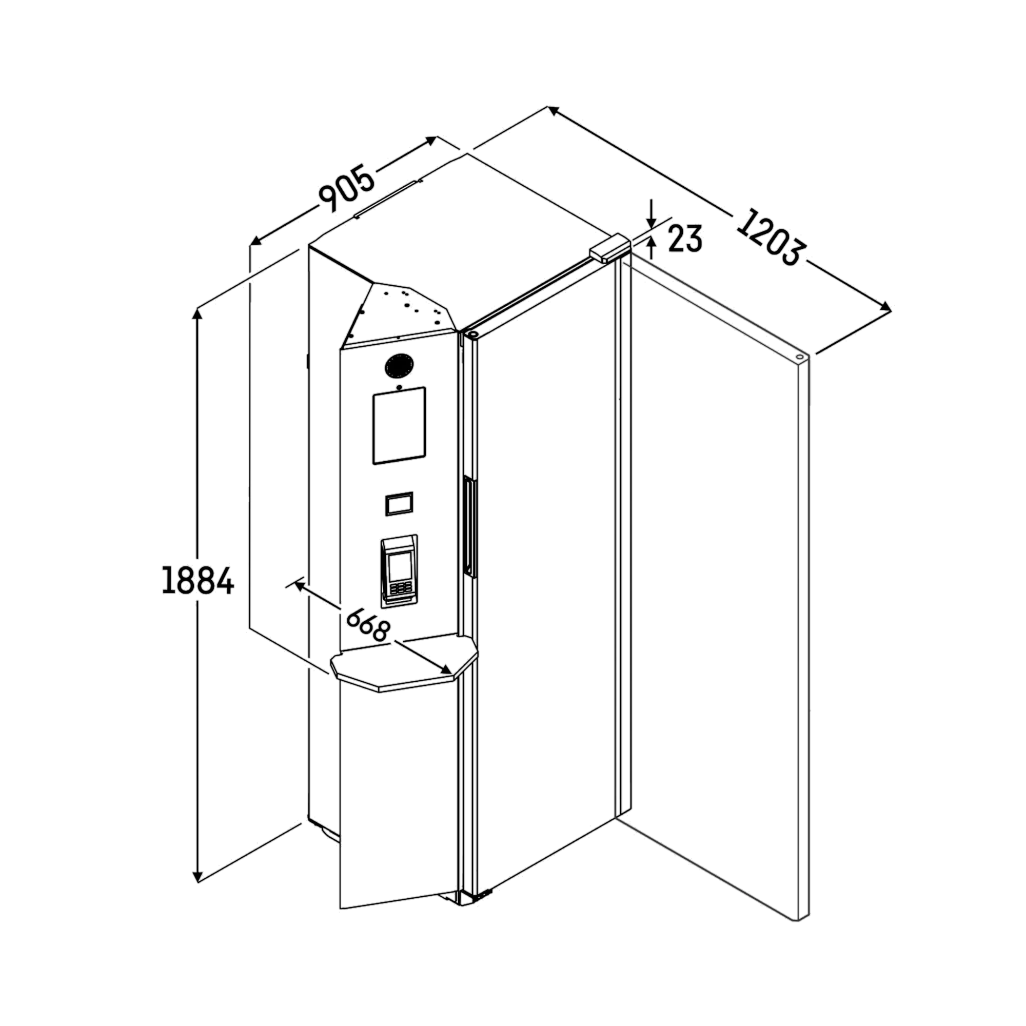 Liebherr SMRFvg 4011 Getränkekühlschrank, Umluftkühlung, 286 l