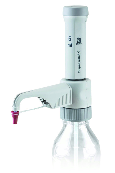 Brand Flaschenaufsatz-Dispenser, Dispensette® S, Fix, DE-M, 5 ml, ohne RDV, #4600230