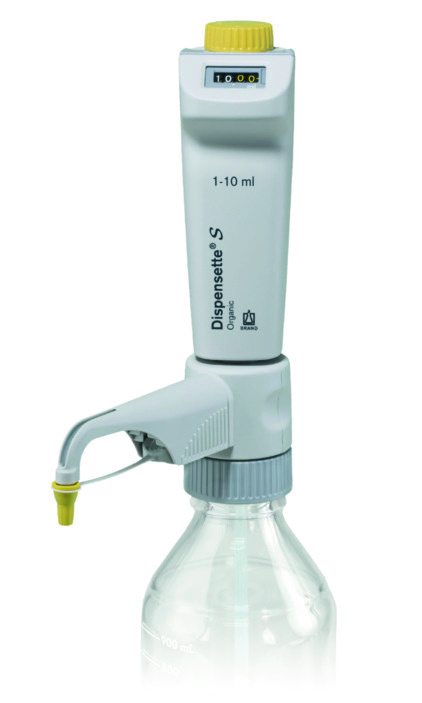 Brand Flaschenaufsatz-Dispenser, Dispensette® S, Organic, Digital, DE-M, 1-10 ml, ohne RDV, #4630340