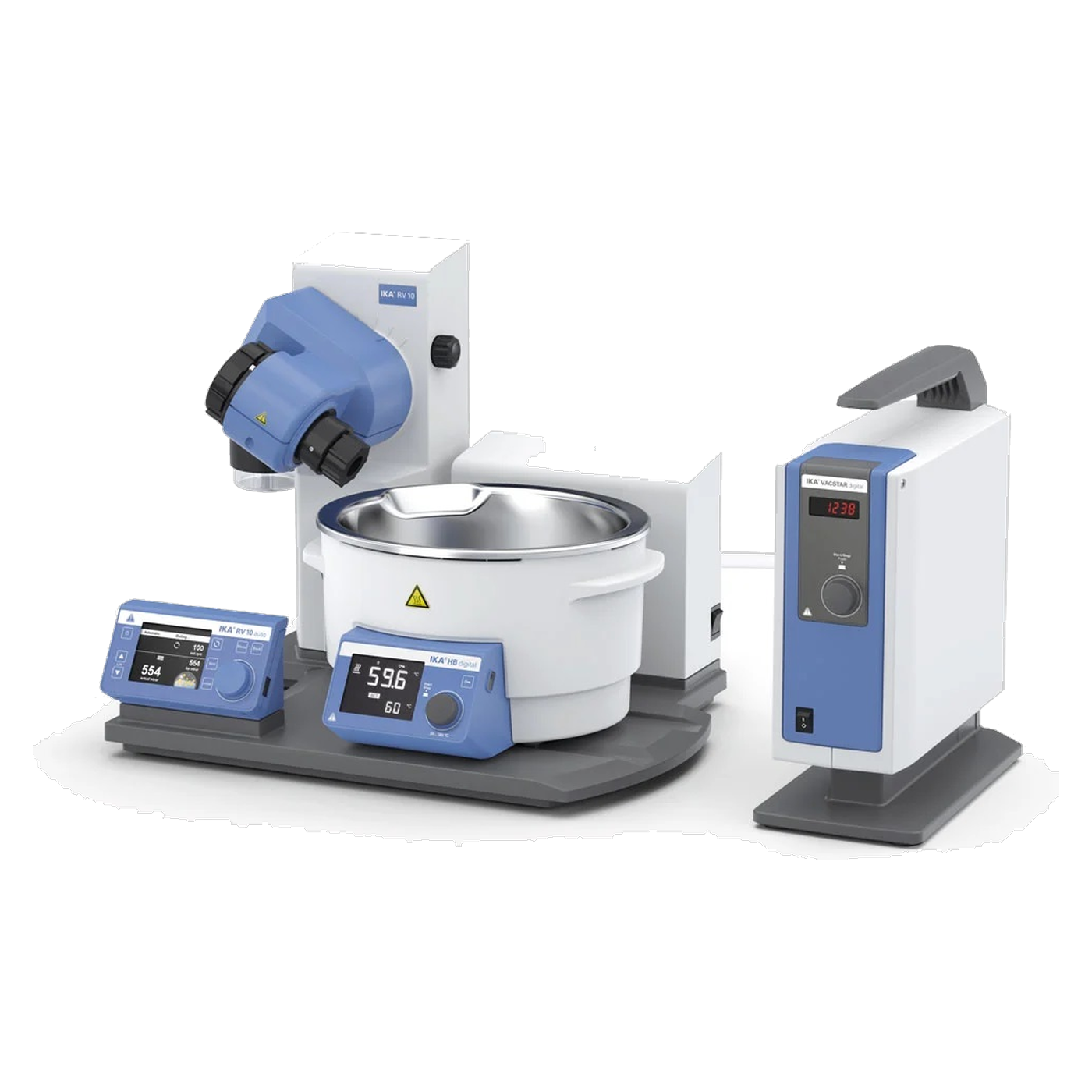IKA RV 10 auto pro FLEX Rotationsverdampfer, ohne Glassatz, Heizbad HB 10, bis 300 rpm