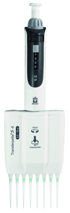 Brand Transferpette S -8, 0,5-10 µl, Variabel, M8-10, DE-M, 705900