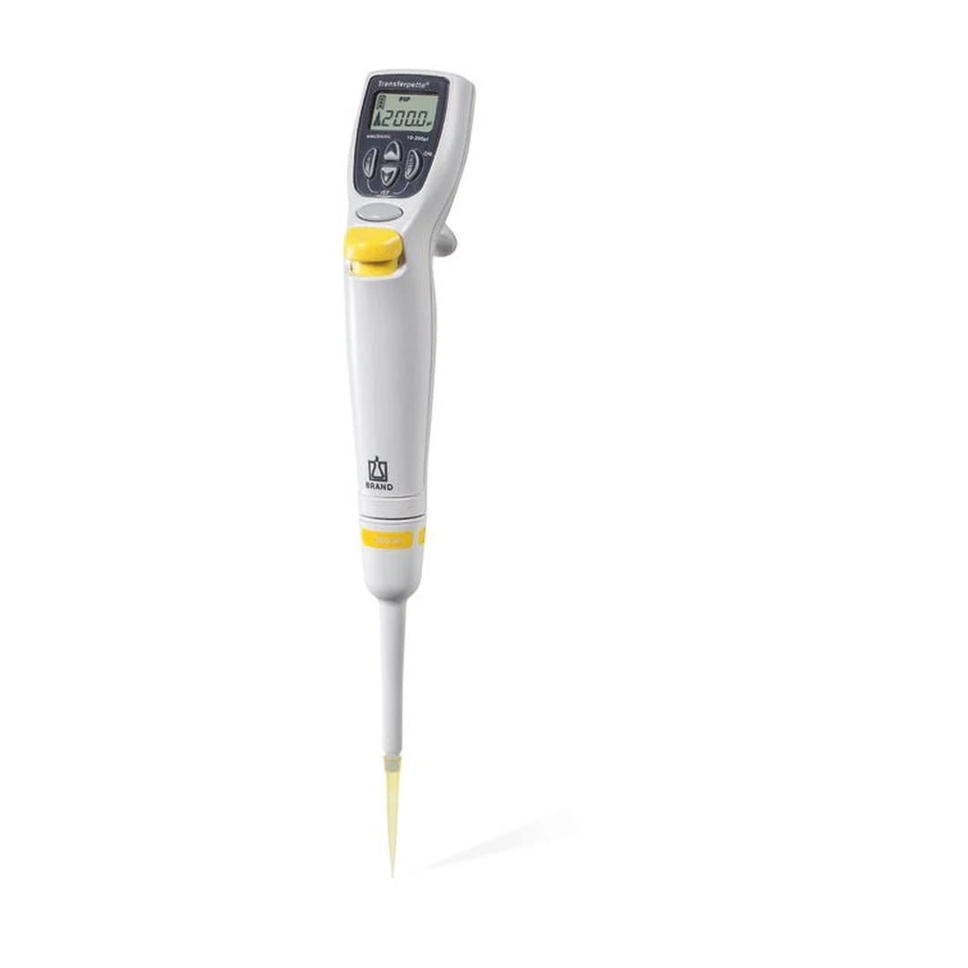 Brand Transferpette electronic Einkanalpipette, 50-1000 µl, ohne Netzteil, DE-M, 705346, Produktfamilie Brand Transferpette S Einkanal / Sets