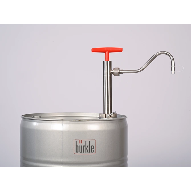 Bürkle Fasspumpe Edelstahl Auslaufbogen, 91 cm Eintauchtiefe, für Fässer bis 220 l, 5601-0800