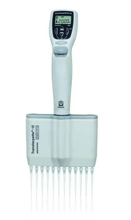 Brand Transferpette -12 electronic, DE-M, 1-20 µl, Netzteil Europa (100-240 V / 50-60 Hz), 705450