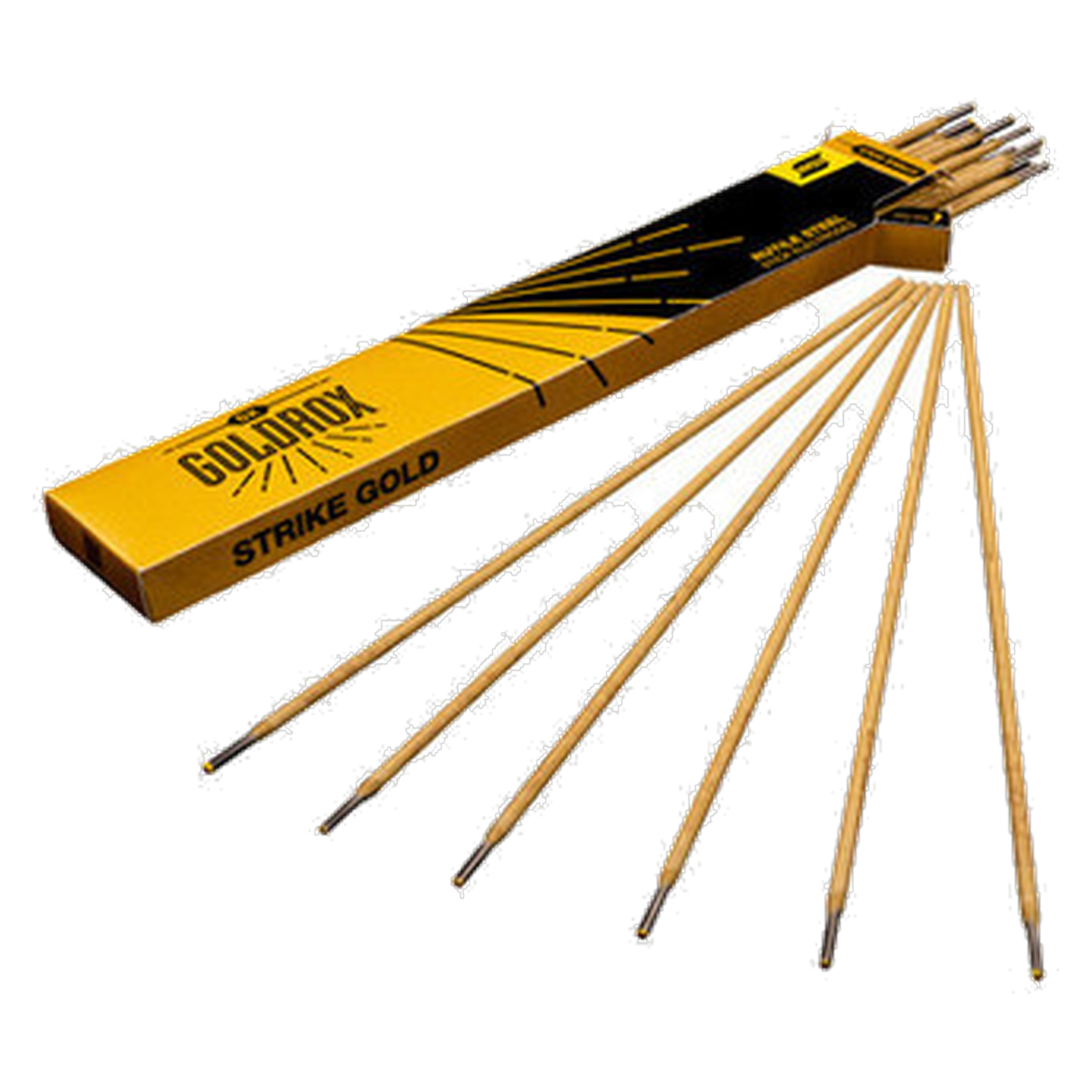 ESAB OK GoldRox Stabelektrode, Rutilzellulose, E 42 0 RC 11, Ø 2,5 x 350 mm, 1 kg