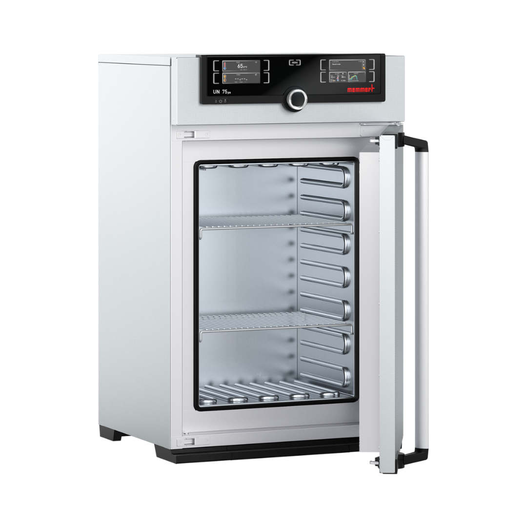 Memmert Paraffinschrank UN75pa, nahezu gasdichter Wärmeschrank für die Pathologie, 74 Liter, +20 bis +80 °C, TwinDISPLAY