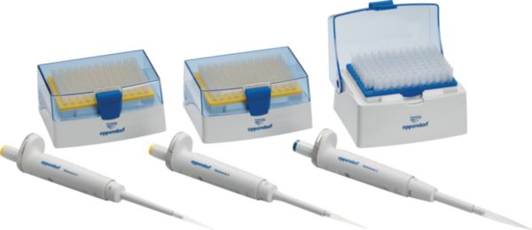 Eppendorf Pipette Reference 2 G, 3-Pack, Option 2, 2-20µL / 20-200µL / 100-1000µL, inkl. epT.I.P.S.-Boxen, 4924000916