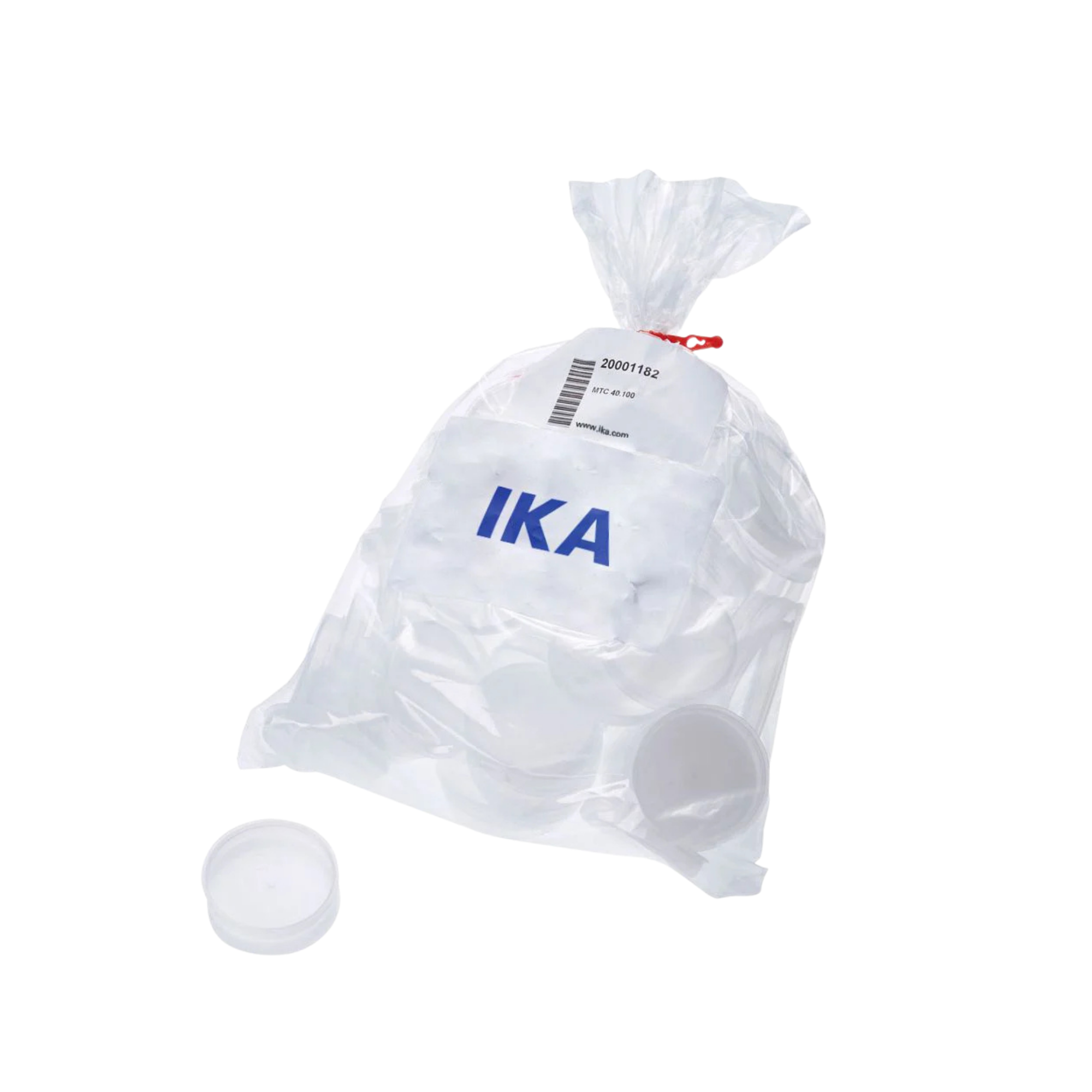 IKA MTC 40.100 Deckel für Einweg-Mahlbecher, 100 Stück, 0020001182