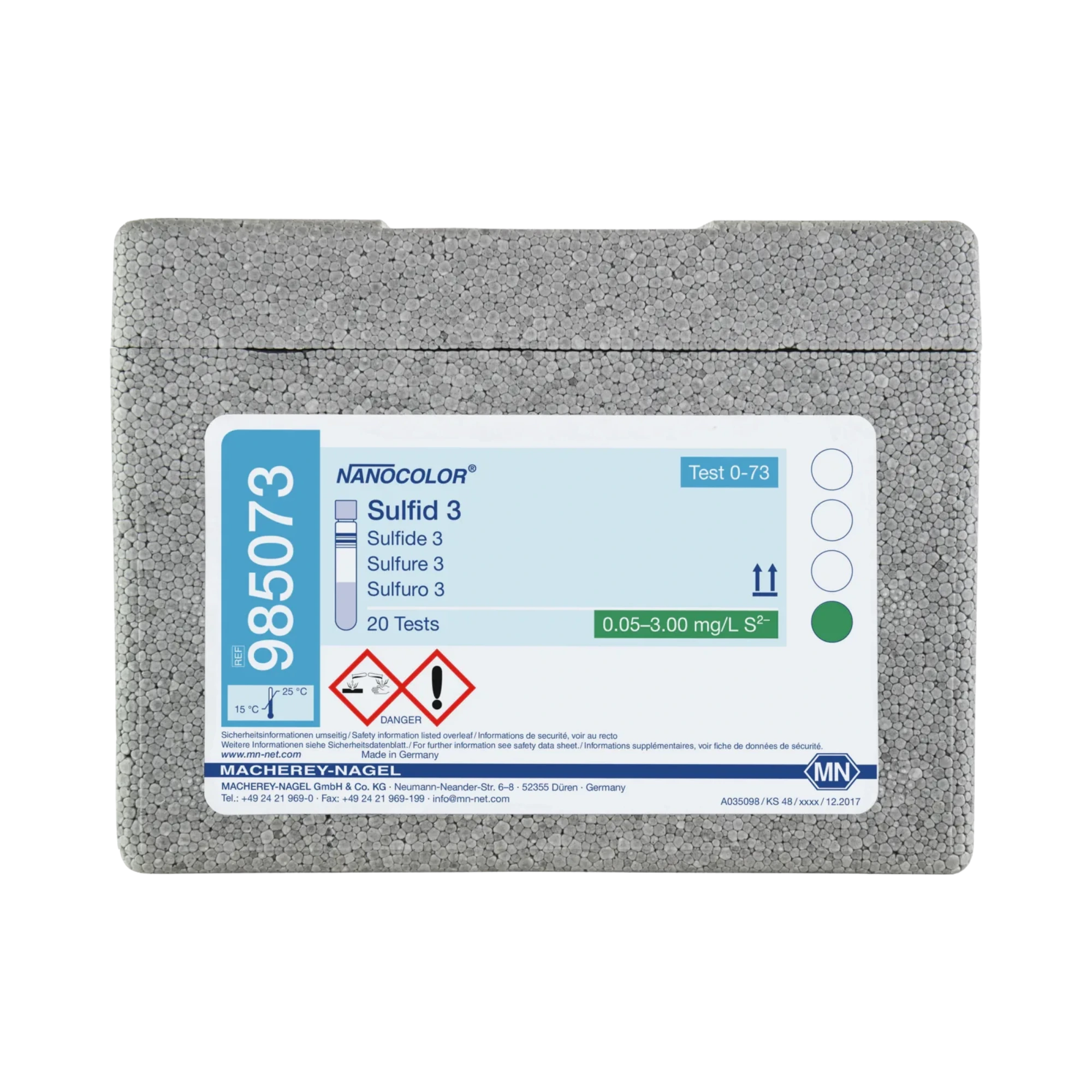 Macherey-Nagel NANOCOLOR Sulfid 3 Rundküvettentest, 985073