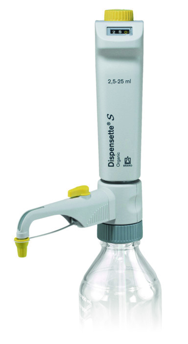 Brand Flaschenaufsatz-Dispenser, Dispensette® S, Organic, Digital, DE-M, 2,5-25 ml, mit RDV, #4630351