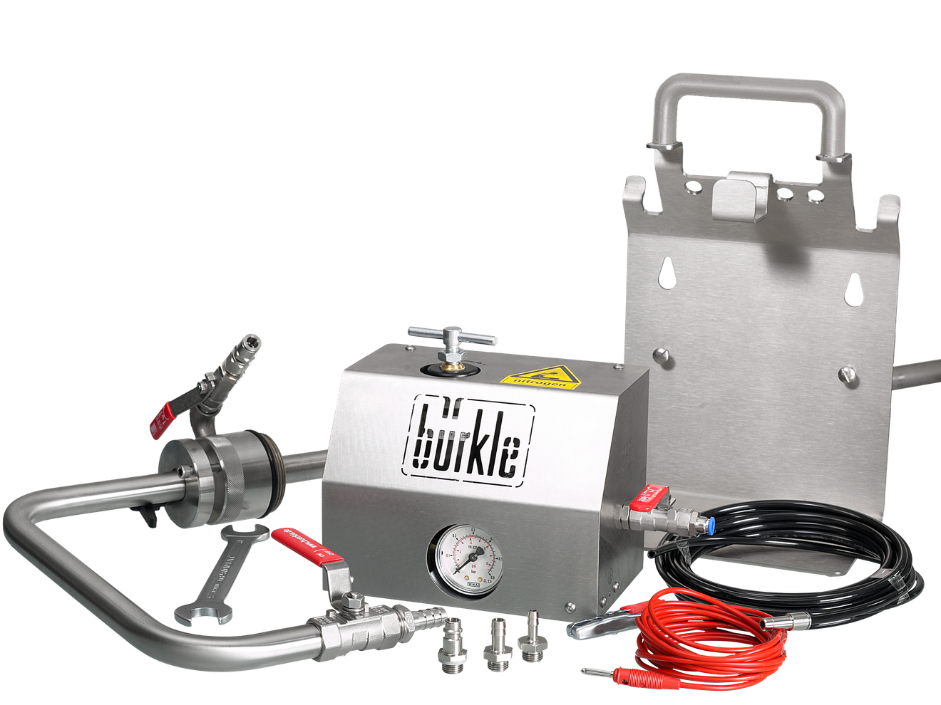 Bürkle Entnahmesystem für Lösemittel, Auslaufbogen, 60 bis 95 cm Eintauchtiefe, Produktansicht