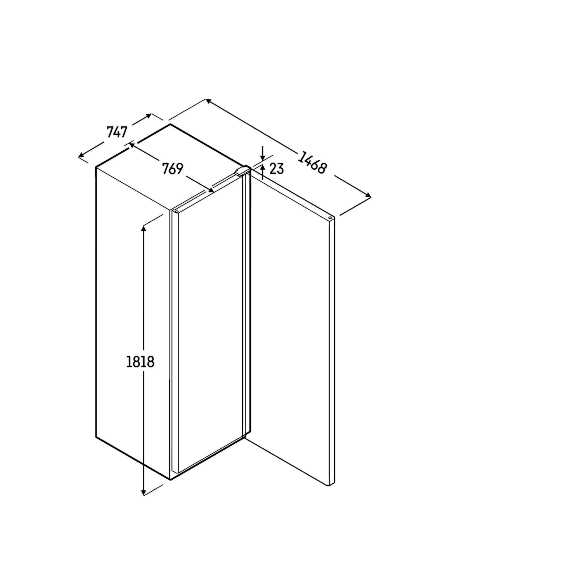 Liebherr FRFBvg 5501 Kühl-Lagerschrank, BlackSteel, 419 l, 996970751