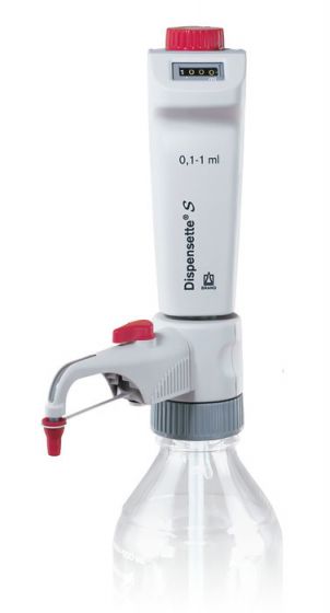 Brand Flaschenaufsatz-Dispenser, Dispensette® S, Digital, DE-M, 0,1-1 ml, mit RDV, #4600311