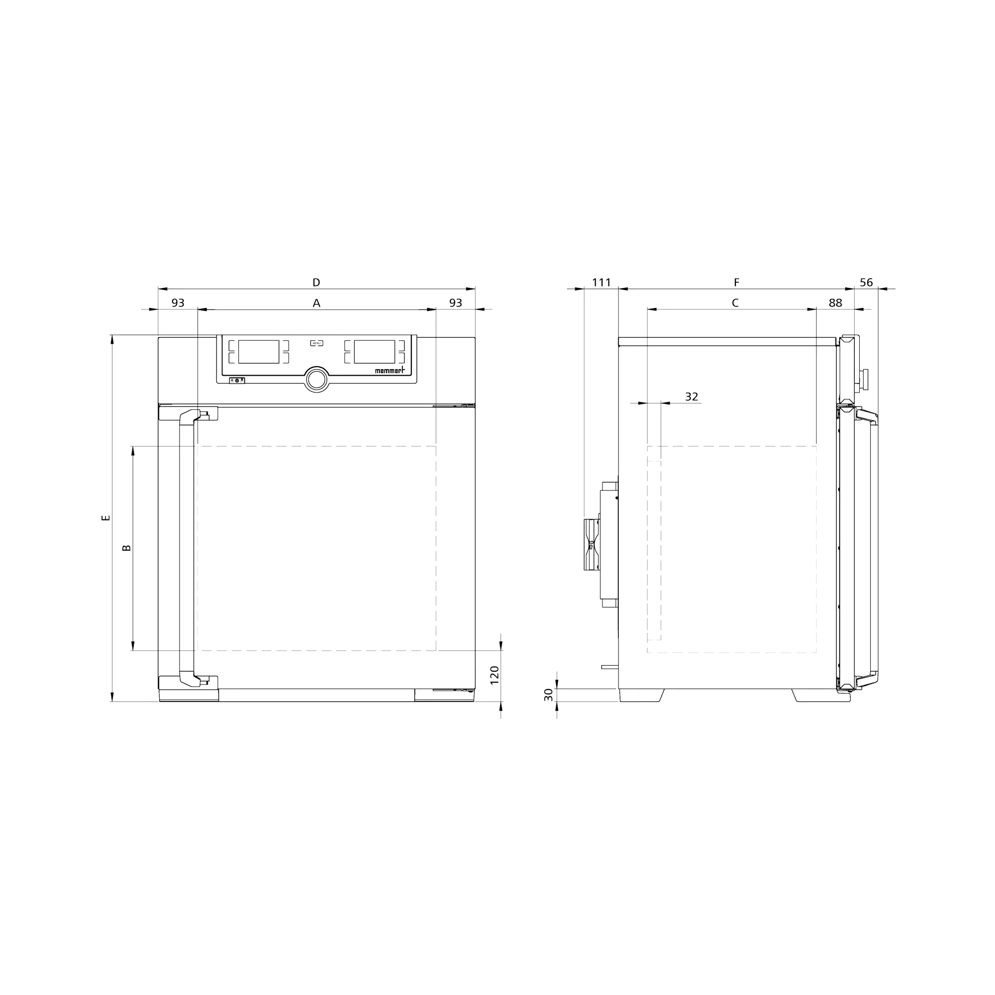 Memmert Peltier-Kühlbrutschrank IPP110ecoplus, 108 L, TwinDISPLAY, AutoSAFETY