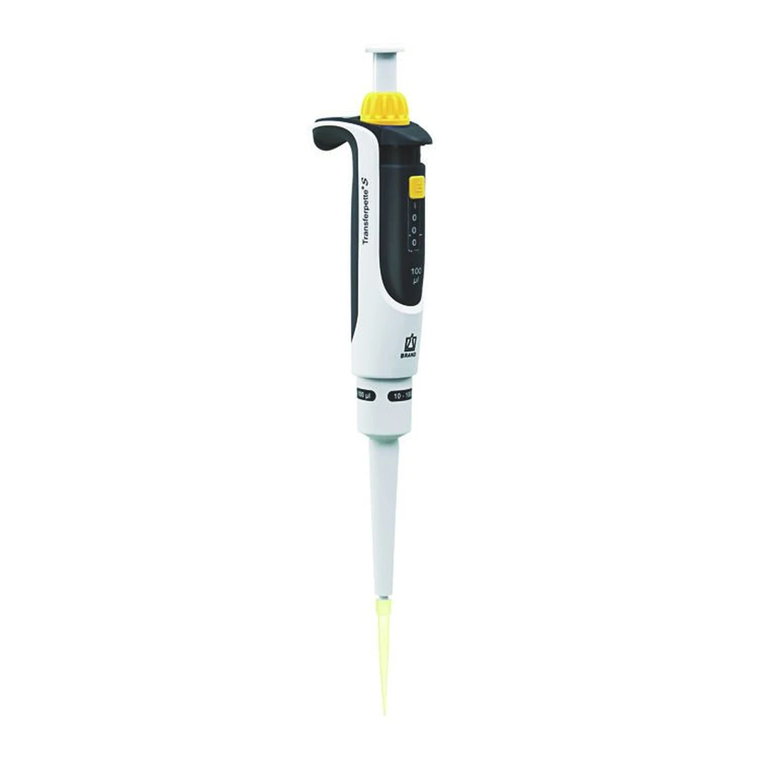 Brand Transferpette S Einkanalpipette, variabel, 10-100 µl, DE-M, 705874, Produktansicht Brand