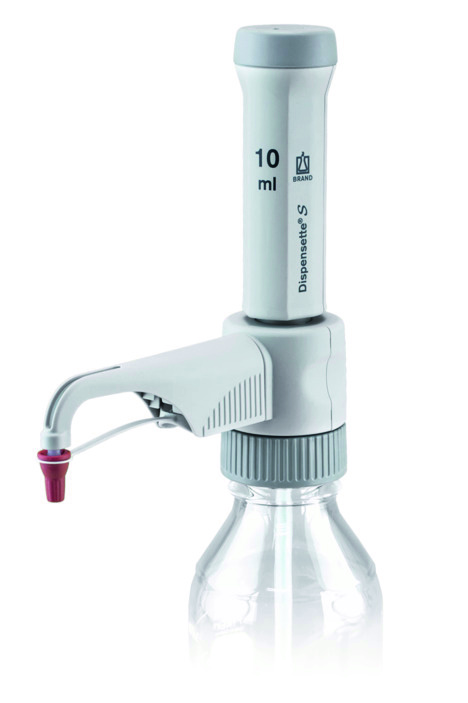Brand Flaschenaufsatz-Dispenser, Dispensette S, Fix, DE-M, 10 ml, ohne RDV, 4600240