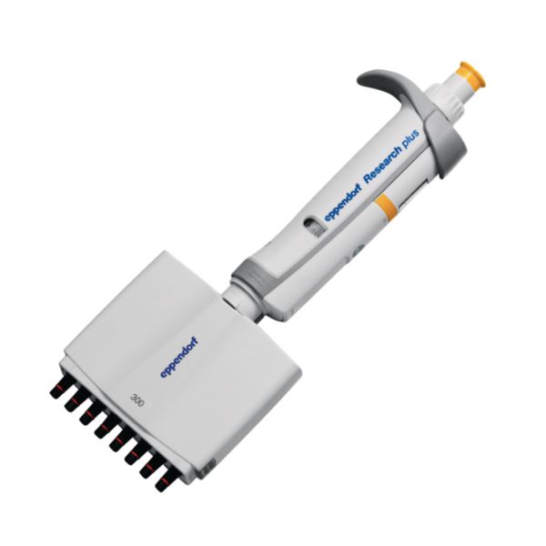 Eppendorf Pipette Research plus G, 8-Kanal, variabel, 30 - 300 µL, orange, 3125000052